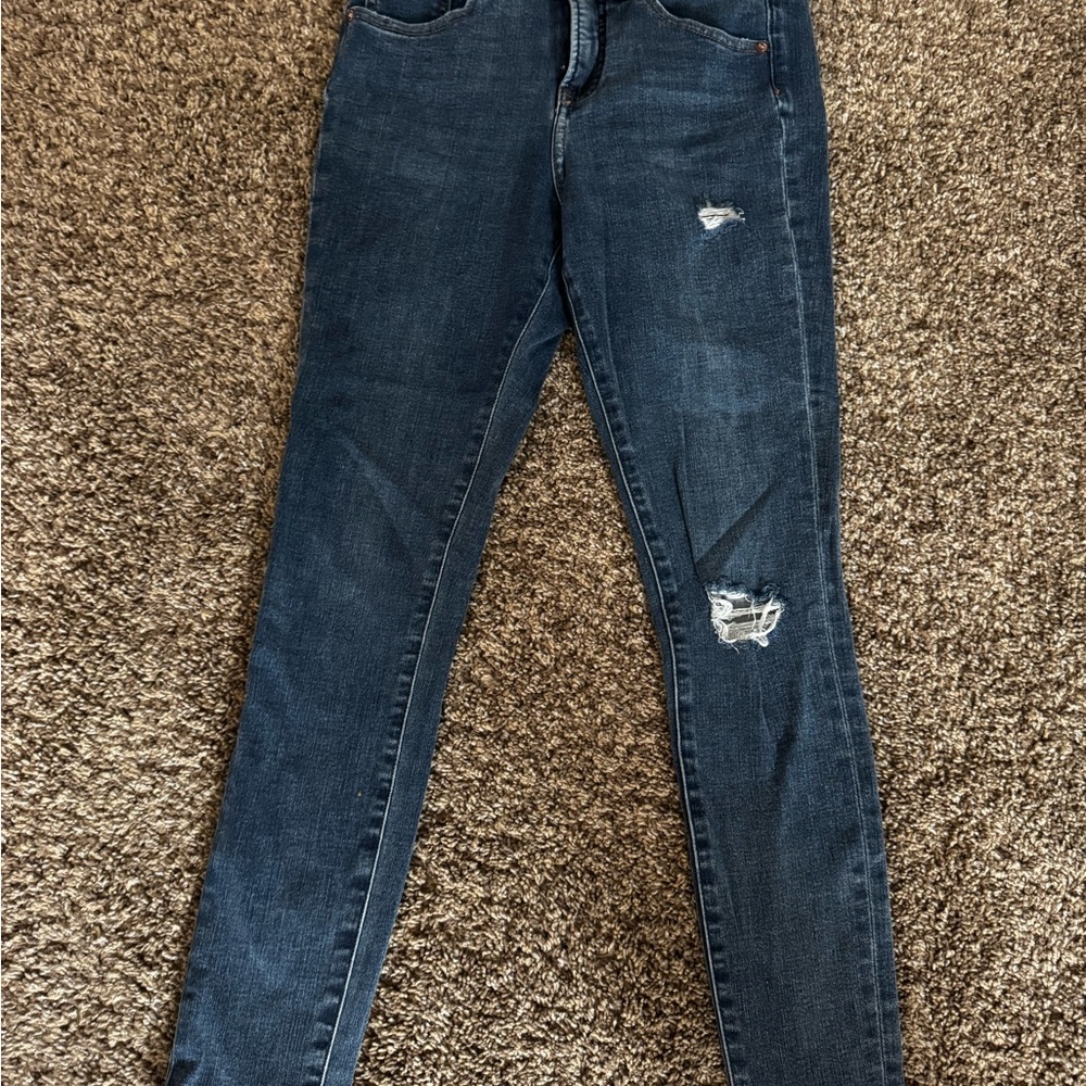 Express Light Blue Distressed Women's Jeans